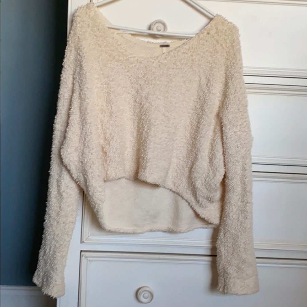 Free people popcorn knit sweater